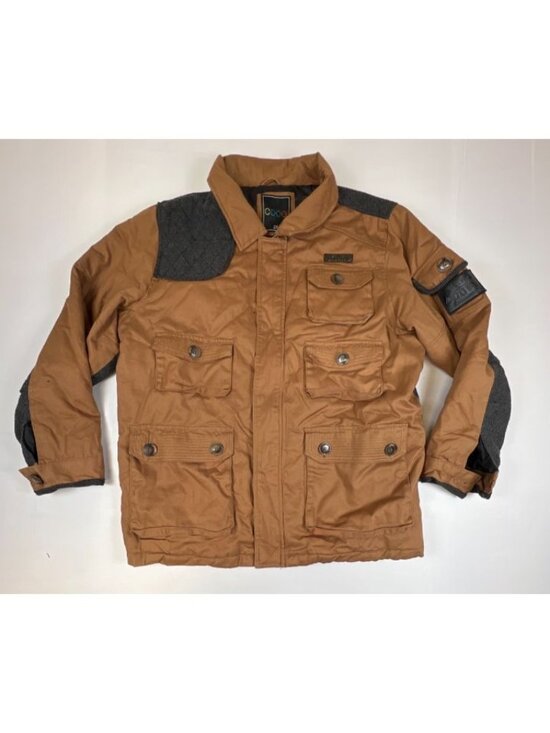 COOGI Other - Coogi Men’s 2XL Brown Utility Field Jacket Herringbone Trim Full Zip Heavyweight